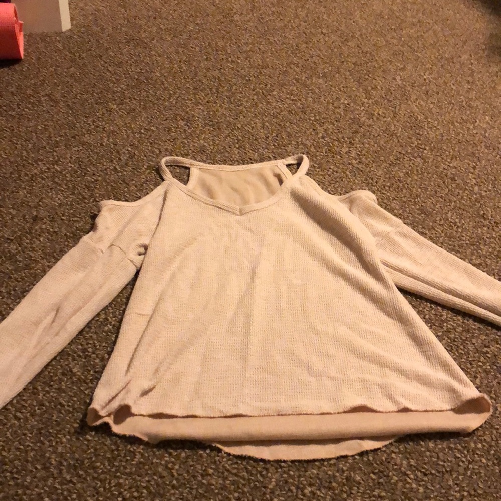 Sweater with cut outs